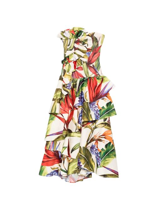FARM RIOFlorart Sand Strapless Maxi Dress FARM Rio | 34915926044 FLORART SAND